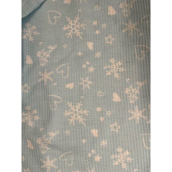 Arizona Body Juniors Waffle Long Sleeve 2pc Shorts Pajama Set Blue Heart XXL NWT - Picture 4 of 10